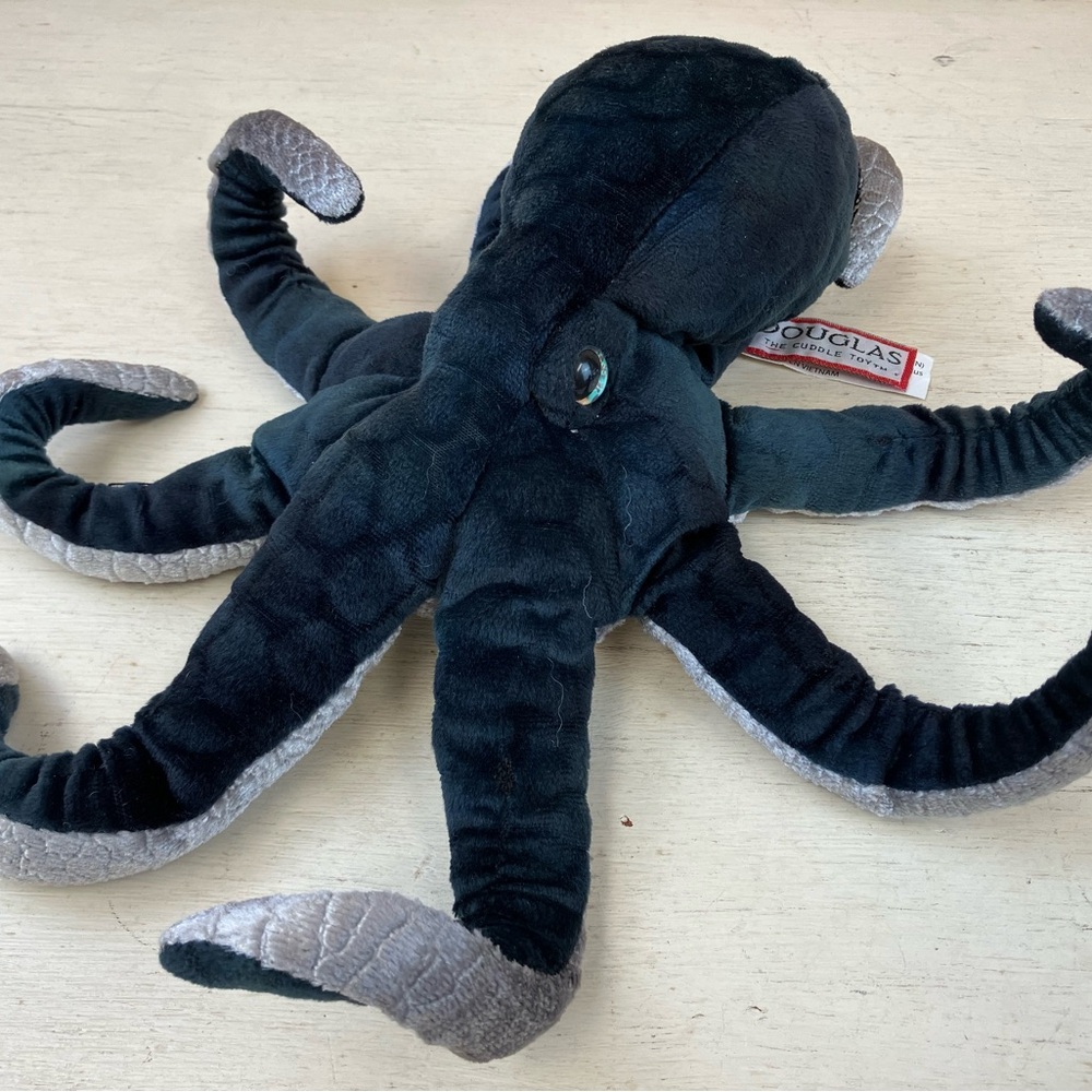 Douglas Plush Octopus Toy Gray Ocean Nautical Collectable